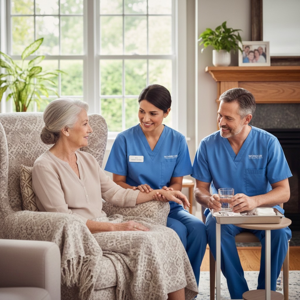 צוות Wonder.care מטפל במטופל